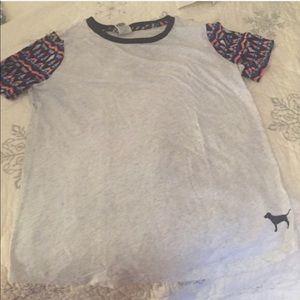 Victoria secret pink top short sleeve